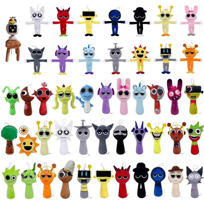 Cross-Border Small Plush Toys Sprunki Plush Rhythm Box Dolls, Plush Toys, Game Peripherals Wholesale, Cute Cross-Border Small Plush Toys Sprunki Plush Rhythm Box Dolls, Plush Toys, Game Peripherals Wholesale, Cute