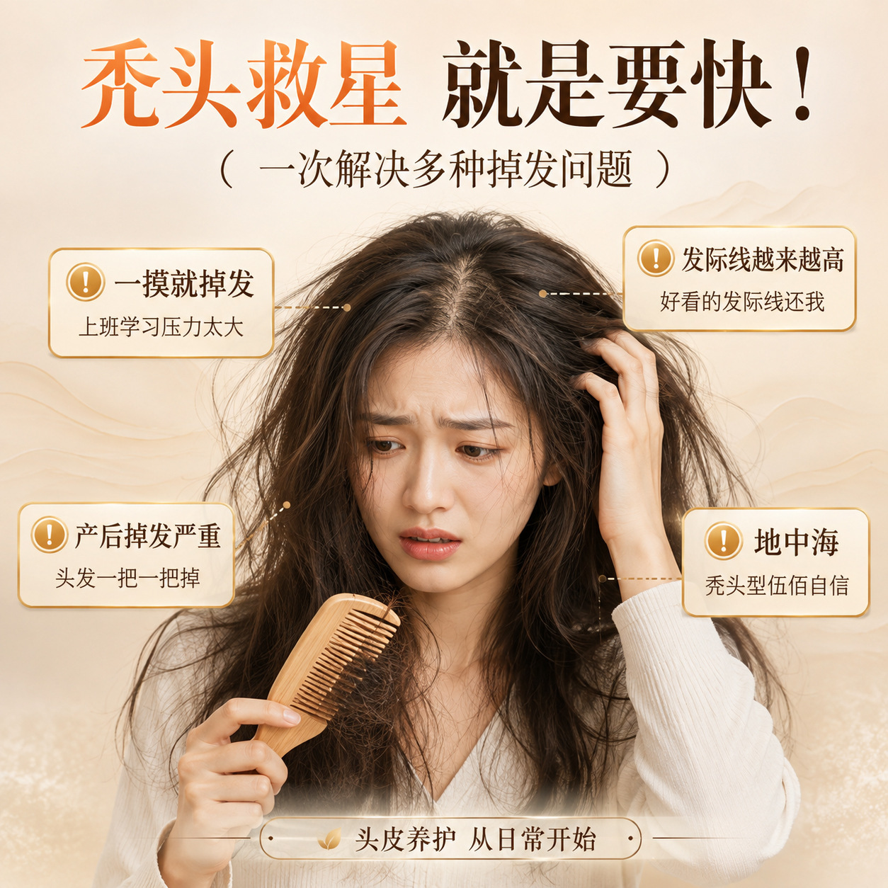 He Shou Wu and Ce Bai Ye Herbal Shampoo Liquid Mild Plant Extract Portable Bottle specifications