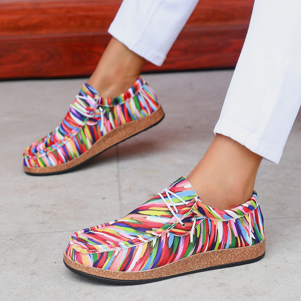 2024 new plus size board independent day color single one foot lazy shoes, canvas shoes_voghion.com