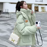 Хлопковая одежда женский 2024 новый oversize хлебная одежда короткая хлопковая одежда осенняя зимняя куртка утолщение с капюшоном