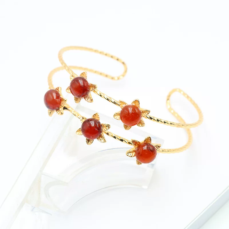 Adjustable organic onyx design bracelet, jewelry, 2023 collection