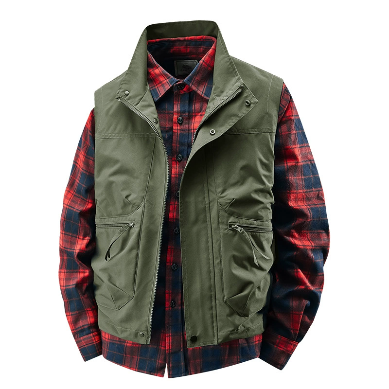 Новый мужской открытый мульти-сумка жилет воротник быстросохнёный рыбный жилет фото куртка с принтом для покупки жима