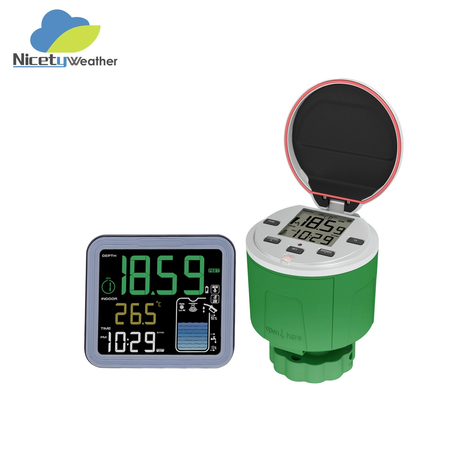 Солнечный ультразвуковой датчик уровня воды 150m для мониторинга, измеритель уровня жидкости IP68 для резервуаров, водонепроницаемый, интеллектуальный