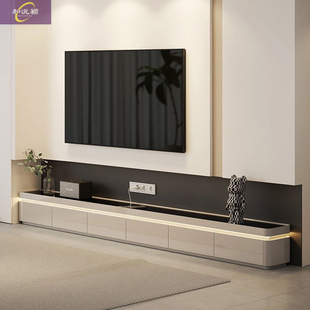 2025 New TV Cabinet Living Room Home Modern Simple Light Luxury High-end Sense TV Cabinet Floor Coffee Table Combination