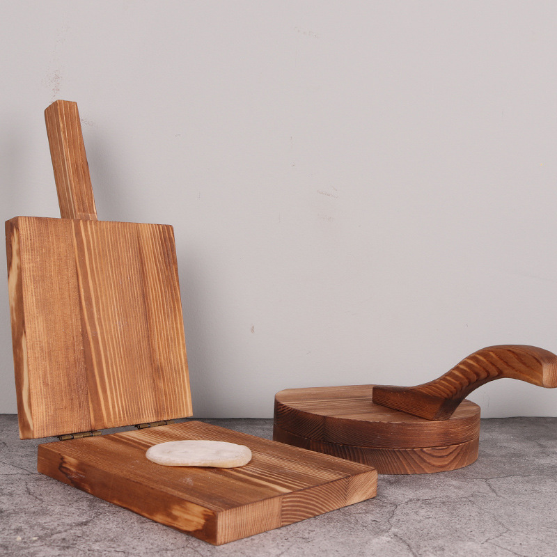 Dumpling piel presionando máquina madera maciza dumpling piel tablero hogar manual dumpling piel molde Rolling cuero madera dumpling piel presionando tablero