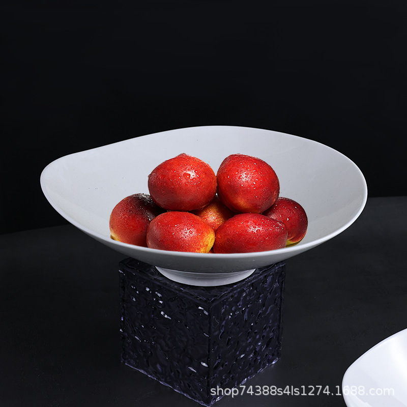 Creative Shaped Plates for Home and Commercial Use, High-End Luxury Hotel and Restaurant Tableware, Unique Deep Plates and Soup Plates
