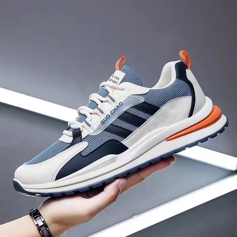 Zapatos de los hombres 2024 nueva primavera volando tejido malla superficie transpirable delgada casual versátil juventud correr deportes zapatos de moda