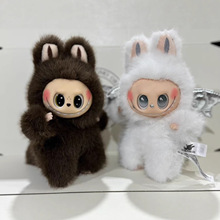 拉布布毛绒玩具小首领zimomo小天使玩偶精品搪胶拉布布盲盒挂件