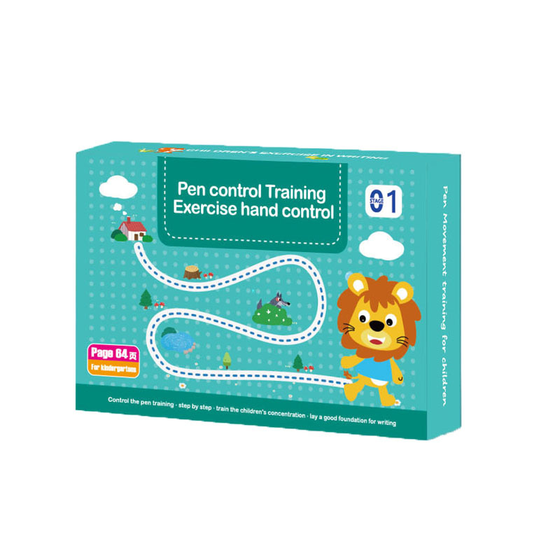 Cuaderno de entrenamiento de escritura infantil – borrable, educativo, preescolar, concentración y motricidad