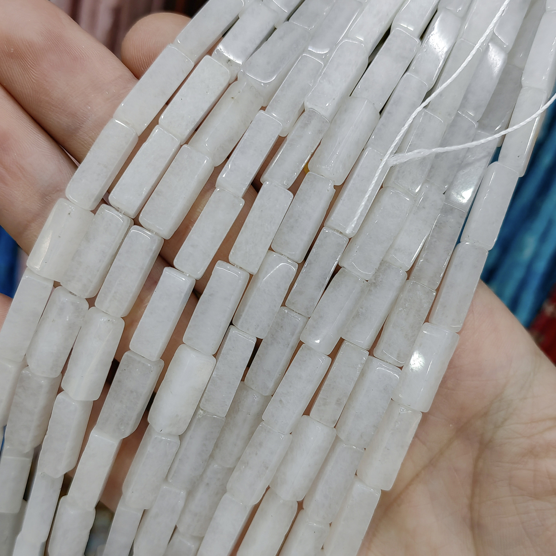 Venta caliente transfronteriza Piedra Natural cristal natural 4*13mm de largo cuadrado forma suelta cuentas semiacabados accesorios de la joyería de bricolaje image 22