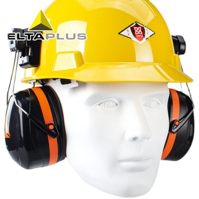 Orejeras de Protección Industrial 103014 con Aislamiento Acústico para Casco de Seguridad