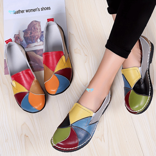 Fall Fashion, PLUS Size Women'S Loafers - Colorful