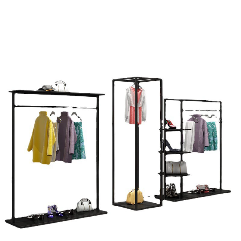 Hanger, black double-layer stand for men and women