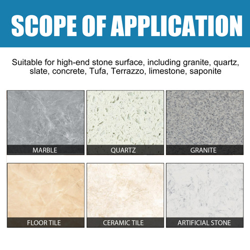 Jaysuing Stone Crystal Agent, Kitchen Quartz Stone Tile Countertop Scratch Repair, Clean Stain, Shine Brightening Agent