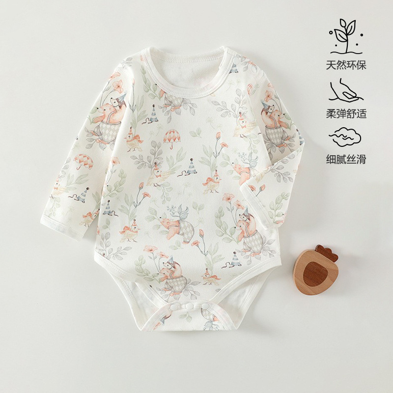 Infant clothes bag fart clothes cotton class a boneless triangle climbing clothing newborn coat baby pajamas a generation of hair Infant clothes bag fart clothes cotton class a boneless triangle climbing clothing newborn coat baby pajamas a generation of hair