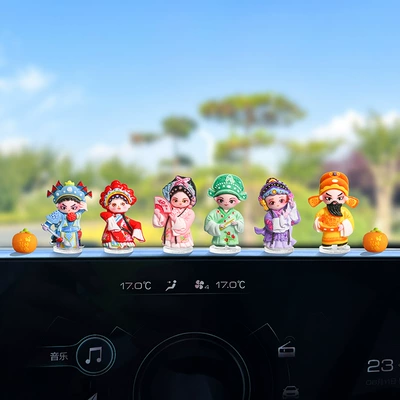 Electric Car Interior Center – Car ornaments - multiple-options-available-see-details-page-6-types-of-chinese-opera-characters-persimmon-ruyi-free-traceless-stickers
