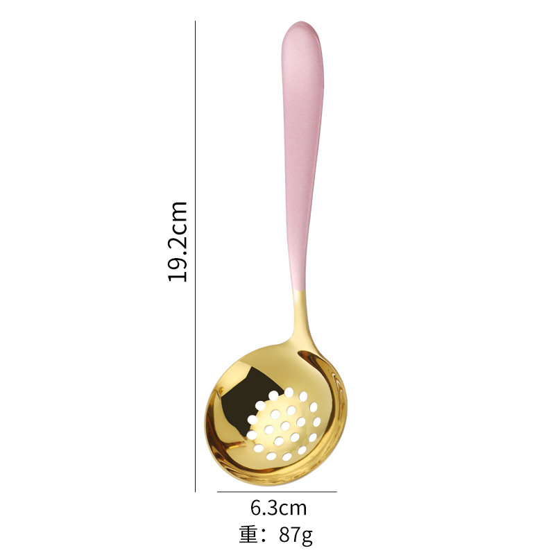 Cuchara de sopa de acero inoxidable 304 vajilla doméstica cuchara de sopa mango largo cuchara redonda profunda cuchara de sopa 304 cuchara colador cuchara