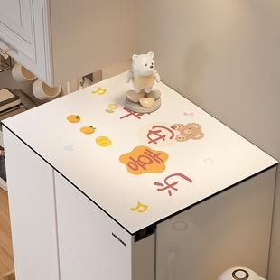 Refrigerator Cover Dust-Proof Top Mat Waterproof and Oil-Proof 2025 New Single and Double Door Washing Machine Dust Cover Cover