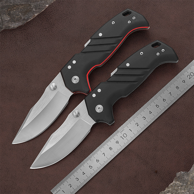 户外刀战术刀野营刀求生工具刀多功能猎刀迷你折叠刀防身盗水果刀