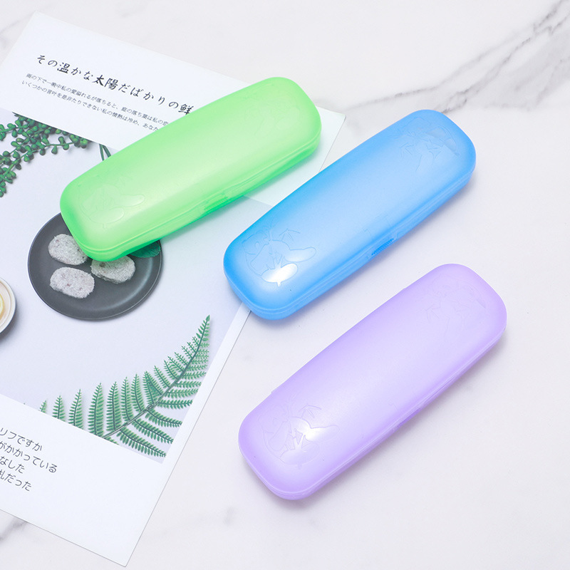 Plastic glasses box frosted style national style panda pattern mirror box small and convenient flexible anti-Fall pp material can be Wholesale
