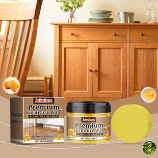 Jakehoe Furniture Care Beeswax Indoor Wooden Tables and Chairs Furniture Glossy Polishing Care Multi-Purpose Maintenance Wax