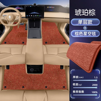 Modelə uyğun ayaqaltı: Complete Collection of 25 Car - no-specifications-double-layer-foot-pads-amber-brown-brown-thickened-starry-sky-blanket-anti-fouling-and-anti-wrinkle