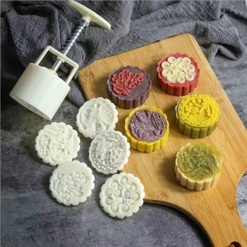 中秋月餅型家庭用手押し氷皮カボチャケーキ緑豆菓子サイズ食品サプリメントベーキングツール卸売|undefined