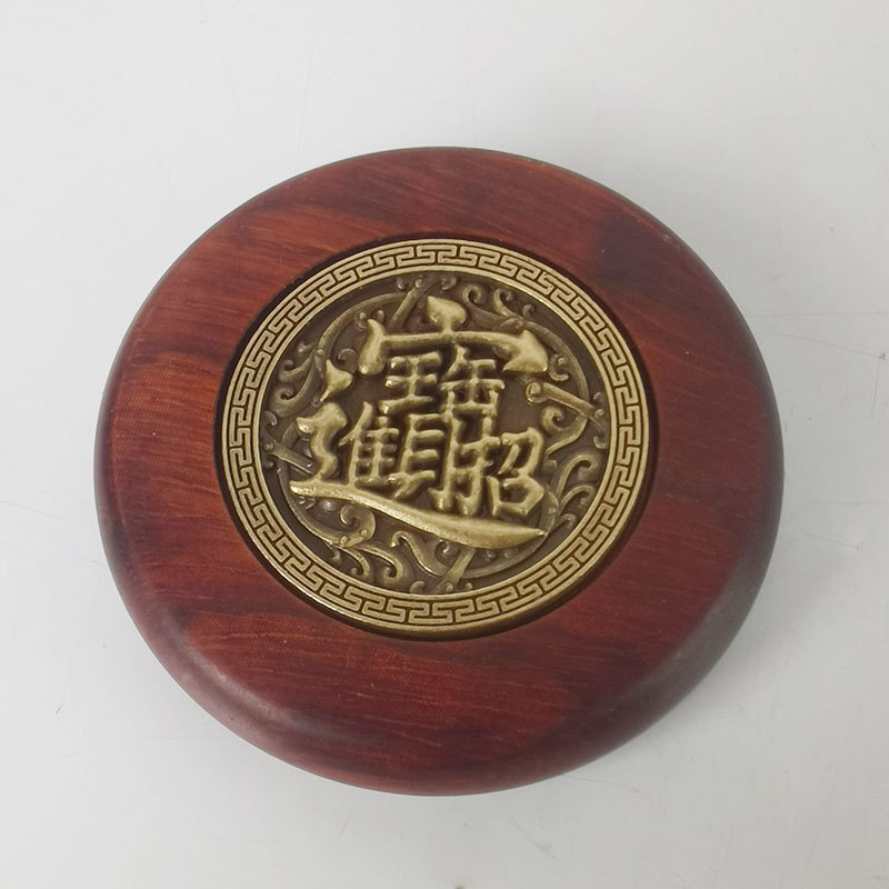 抖音と同じ紫檀製の「乾坤転」手軸玩具、文玩「牛転乾坤」銅製減圧フィンガースピナー、卸売木工品|undefined