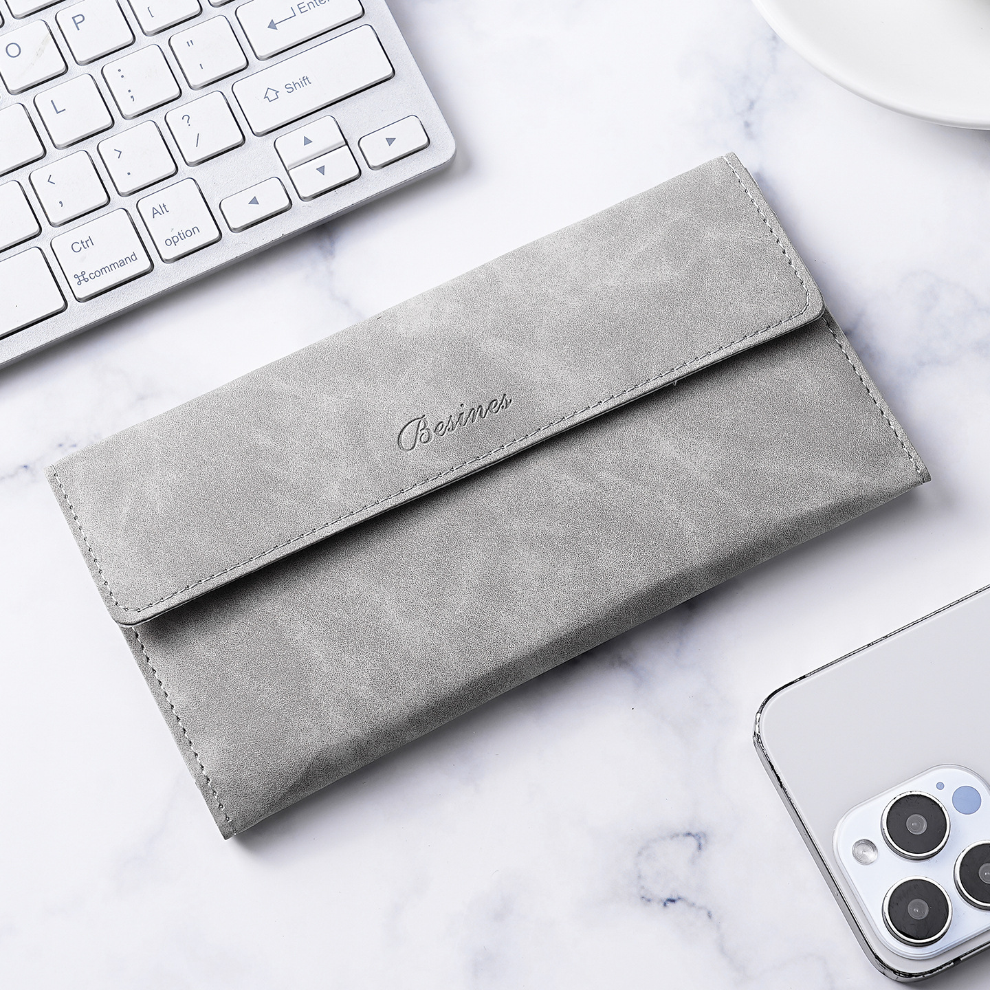 Cartera transfronteriza para hombres nueva simple multi-tarjeta multifuncional larga bolso de cartera para hombres nicho en un hombre mayorista