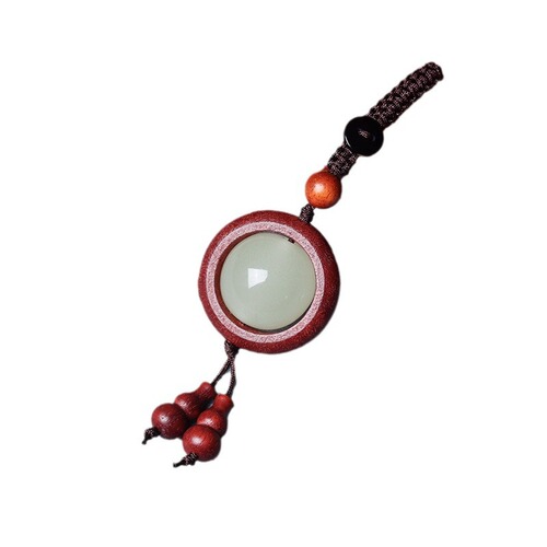 Best-selling Purple Sandalwood Exquisite Night Light Jewelry DIY Keychain Phone Car Charm Sandalwood Pendant Craftsmanship Gift