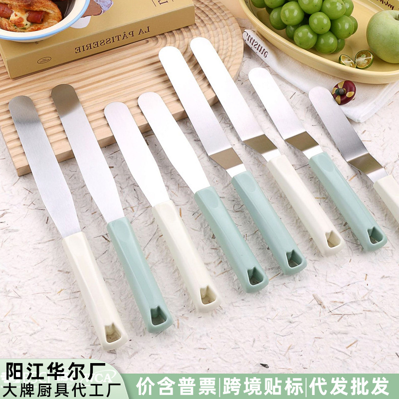 现货烘焙不锈钢面包刀加厚锯齿刀切刀细齿蛋糕刀家用商用蛋糕切抹