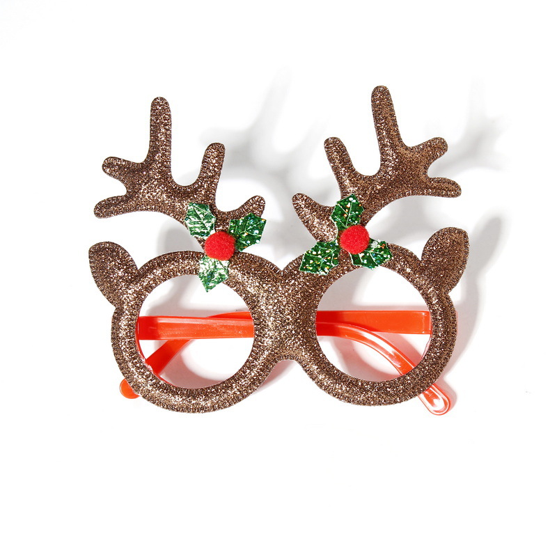 Explosiones transfronterizas de decoraciones de Navidad gafas para adultos niños regalos de Navidad festivos marcos de gafas al por mayor