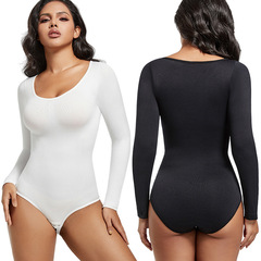 よく売れている欧米のアマゾンの純色のワンピースの女性は体を束ねてダイエットします。