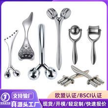 厂家订制迷你金属滚轮脸部按摩器多款色瘦脸美容棒3d滚轮按摩仪器
