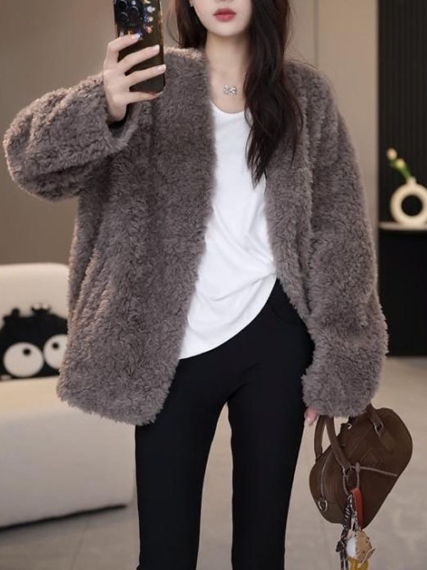 털이 하나로 된 회색 쌀만두