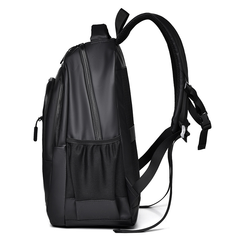 Comercio exterior al por mayor 2024 nueva mochila de película de cuero para hombres de negocios de gran capacidad 15,6 pulgadas mochila escolar para hombres