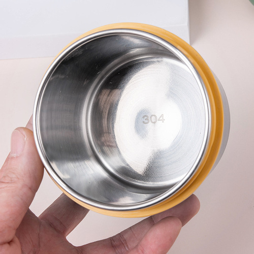 304 Stainless Steel Breakfast Cup Japanese Insulated Soup Cup with Lid and Spoon Sealed Soy Milk Cup Insulated Soup Tank Can be Shipped on behalf