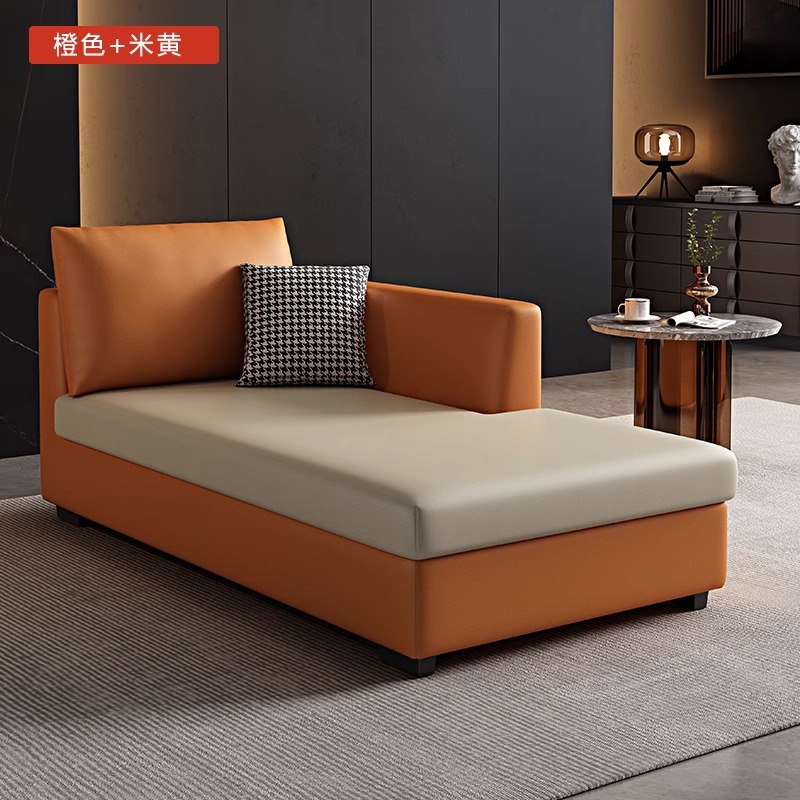 Modern simple technology cloth small apartment sofa chaise longue living room chaise longue bedroom living room hotel beauty couch