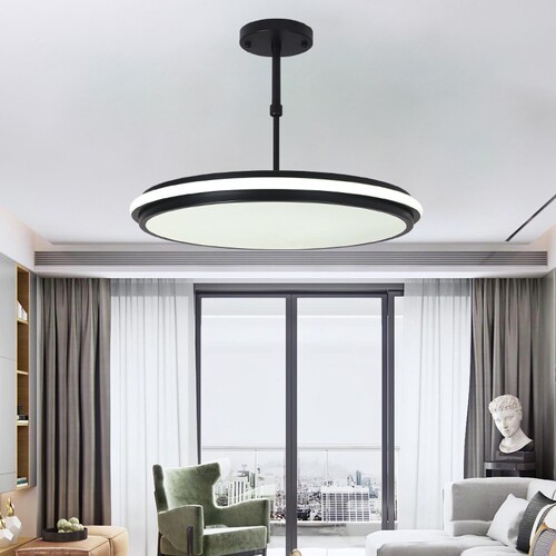 Simple modern chandelier living room dining room bedroom lamp barber shop beauty salon office round personalized light luxury lamps