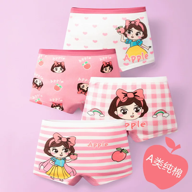 Children's Cotton Underwear Shorts, Kids Boxer Briefs, Cute Prints, Sizes S–3XL