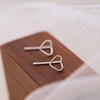 Brand universal small earrings heart shaped, internet celebrity, 2021 collection, simple and elegant design
