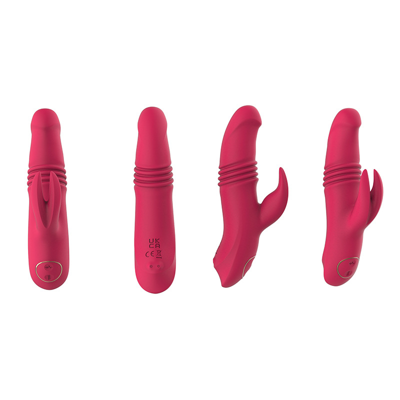 多頻伸縮兔子棒自動伸縮震動棒AV棒女用自慰棒調(diào)情按摩棒廠家直銷