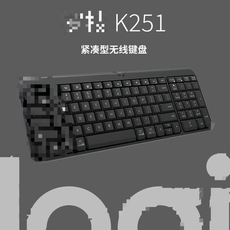 K251 Wireless Bluetooth Black 99-Key Compact Keyboard