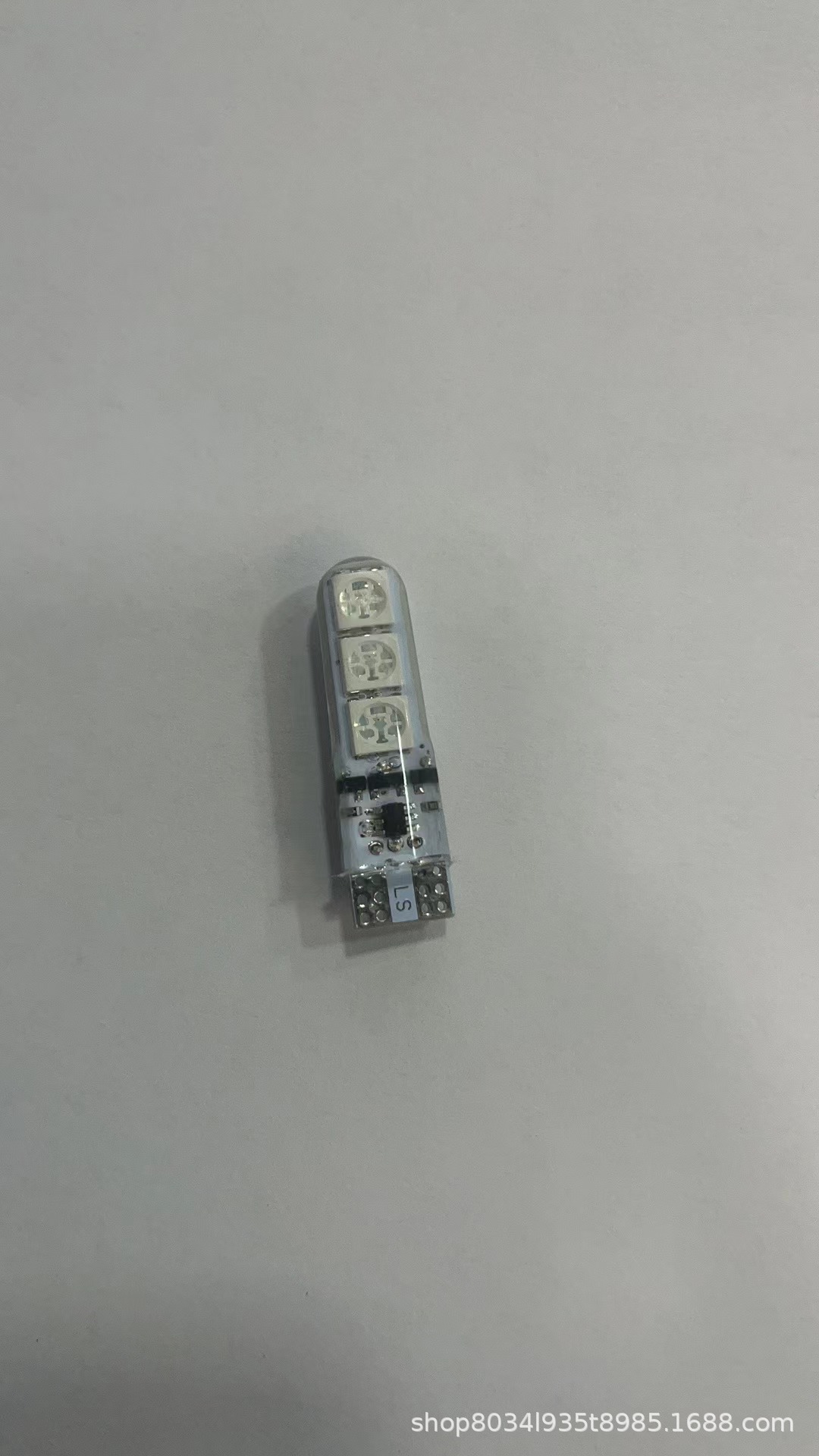 Coche LED ancho de luz T10 RGB de silicona 5050-6smd colorido pequeña luz matrícula luz flash de luz de la motocicleta