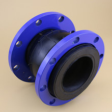 上海松江管道水泵减震器补偿DN100法兰橡胶软接头KXT抗压耐用防震