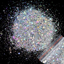 5克袋装跨境爆款金葱粉幻彩镭射亮片闪粉厂家现货混合美甲diy闪粉