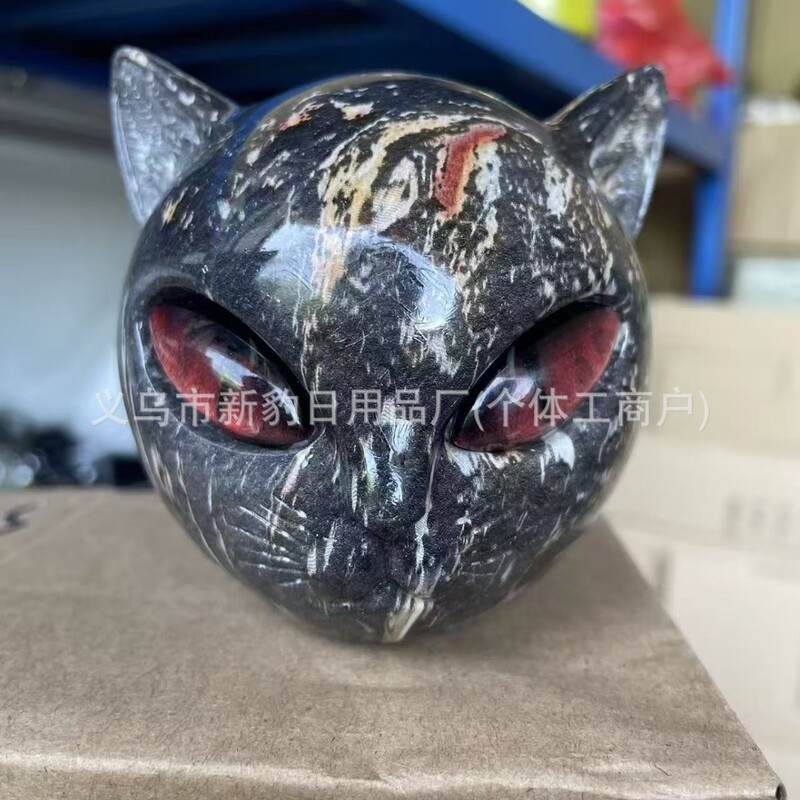 豪华黑猫树脂雕像Luxury Black Cat Stone Sculpture黑猫树脂雕像|undefined