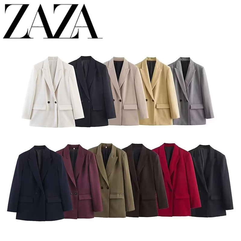 Qadın iki sıralı blazer, Avropa üslubu, universal