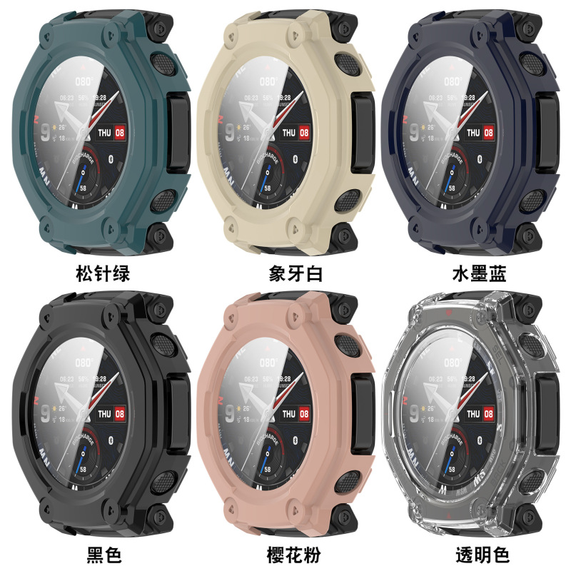 信远顺通适用Amazfit T-REX3 pro保护壳钢化膜华米TRex3PRO铠甲镂|undefined
