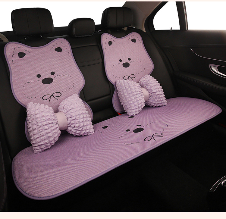 Car Seat Cushion for All Seasons, High-End Women's Summer Seat, Rear Thin Car Seat Cover, Seat Cushion, West Highland